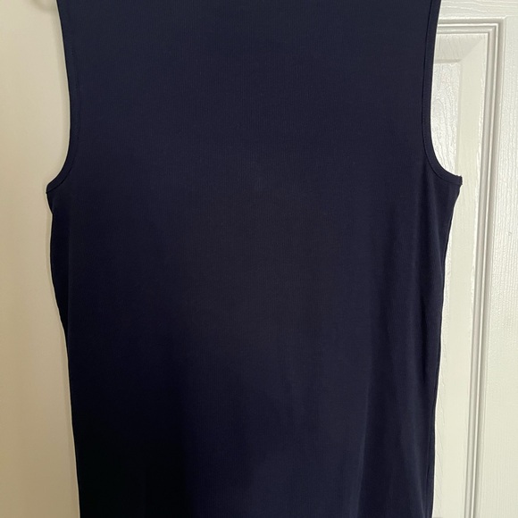 Ralph Lauren Navy Blue Embellished Tank Top - Picture 3 of 4